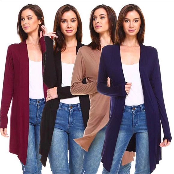 SOLD OUT Lightweight cardigan, navy & burgundy, XL - Picture 4 of 4